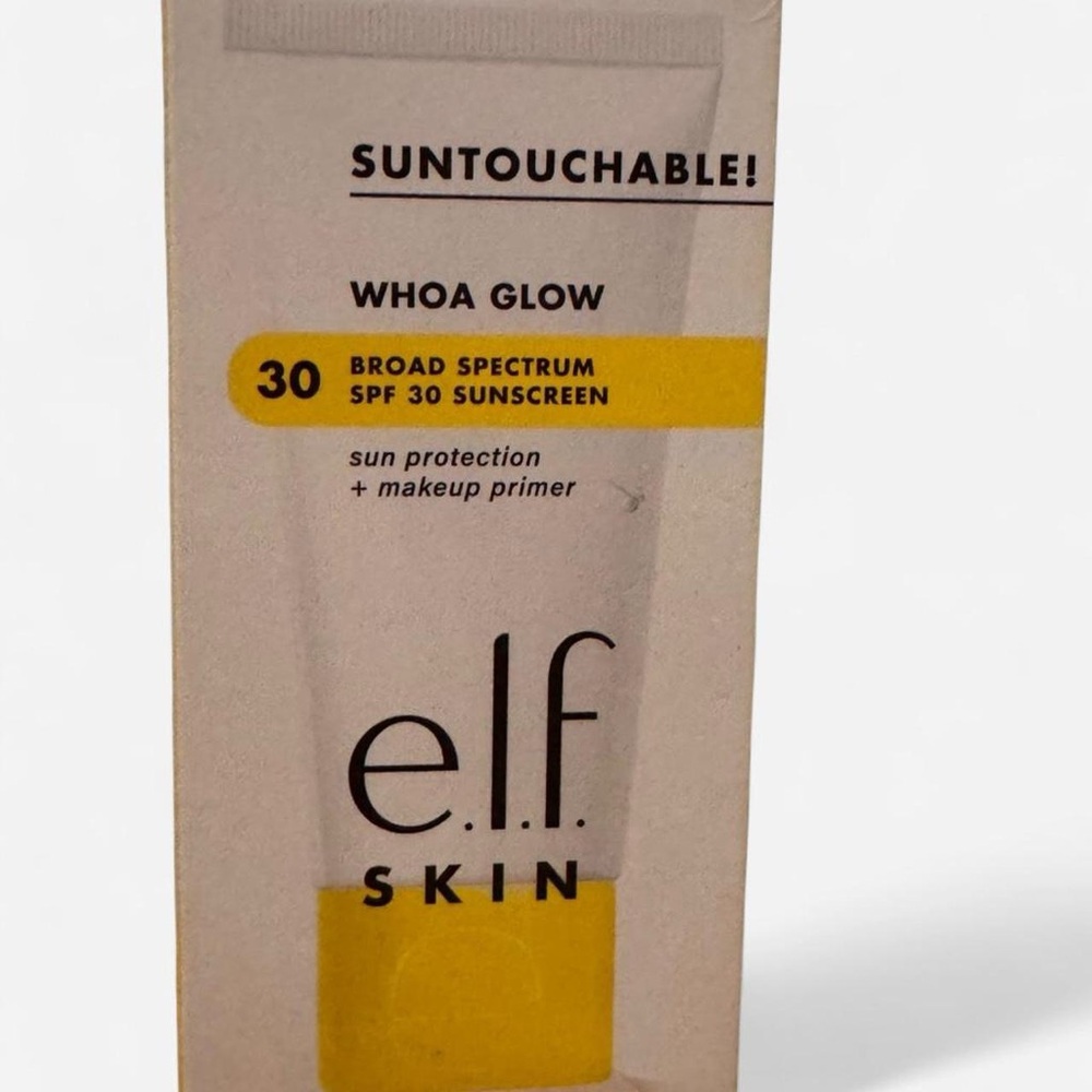 ELF Skin Whoa Glow SPF 30 Sunscreen - Yellow and White